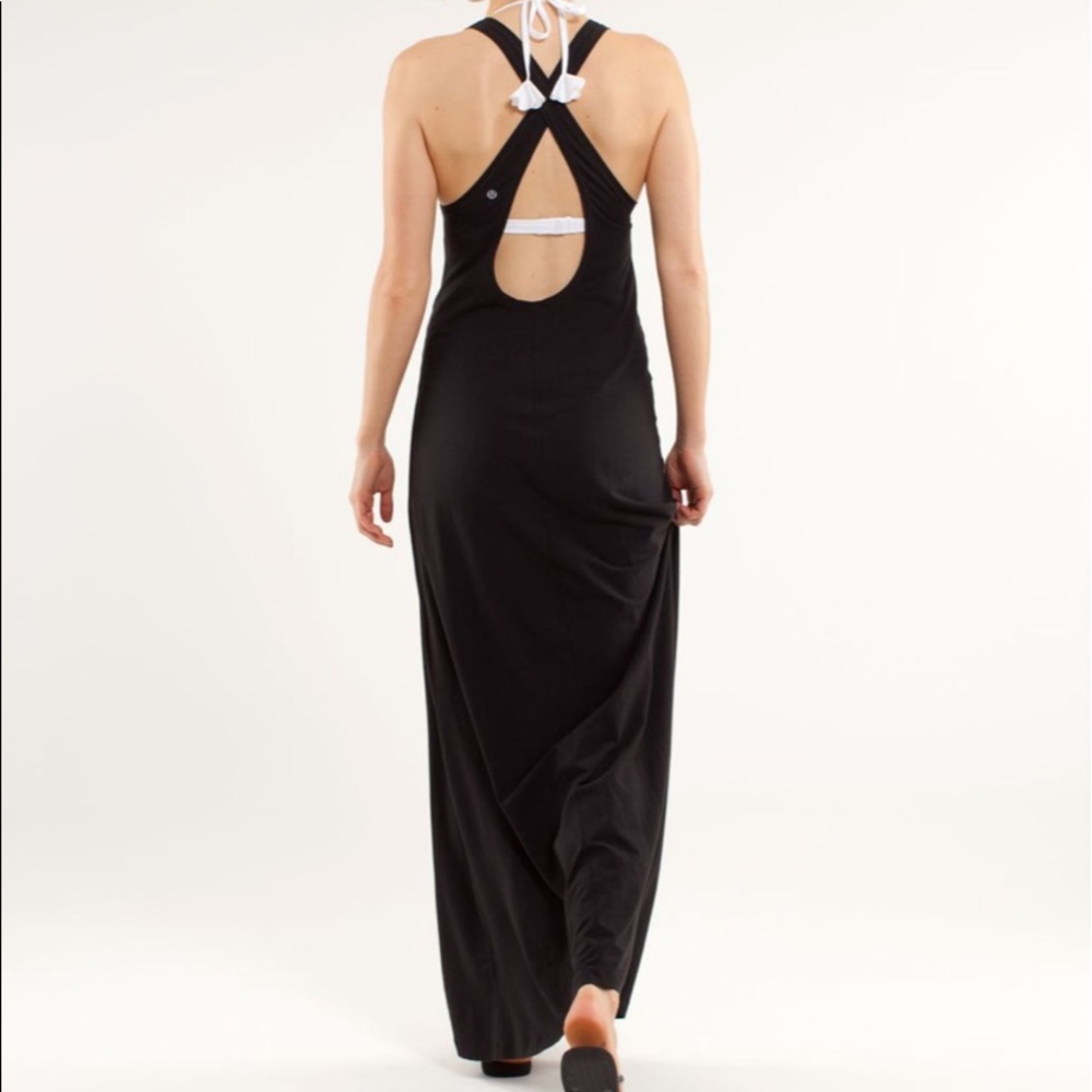 Lululemon Heat Wave Maxi dress size 8 black